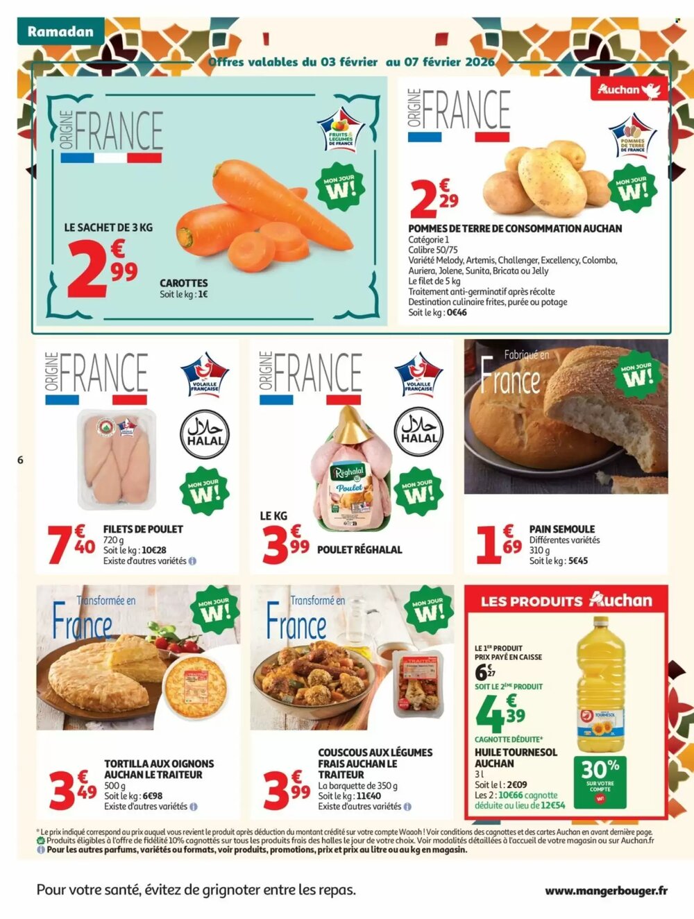 Prospectus promotionnel Auchan valable à partir du 03/02/2026 - Page 6.