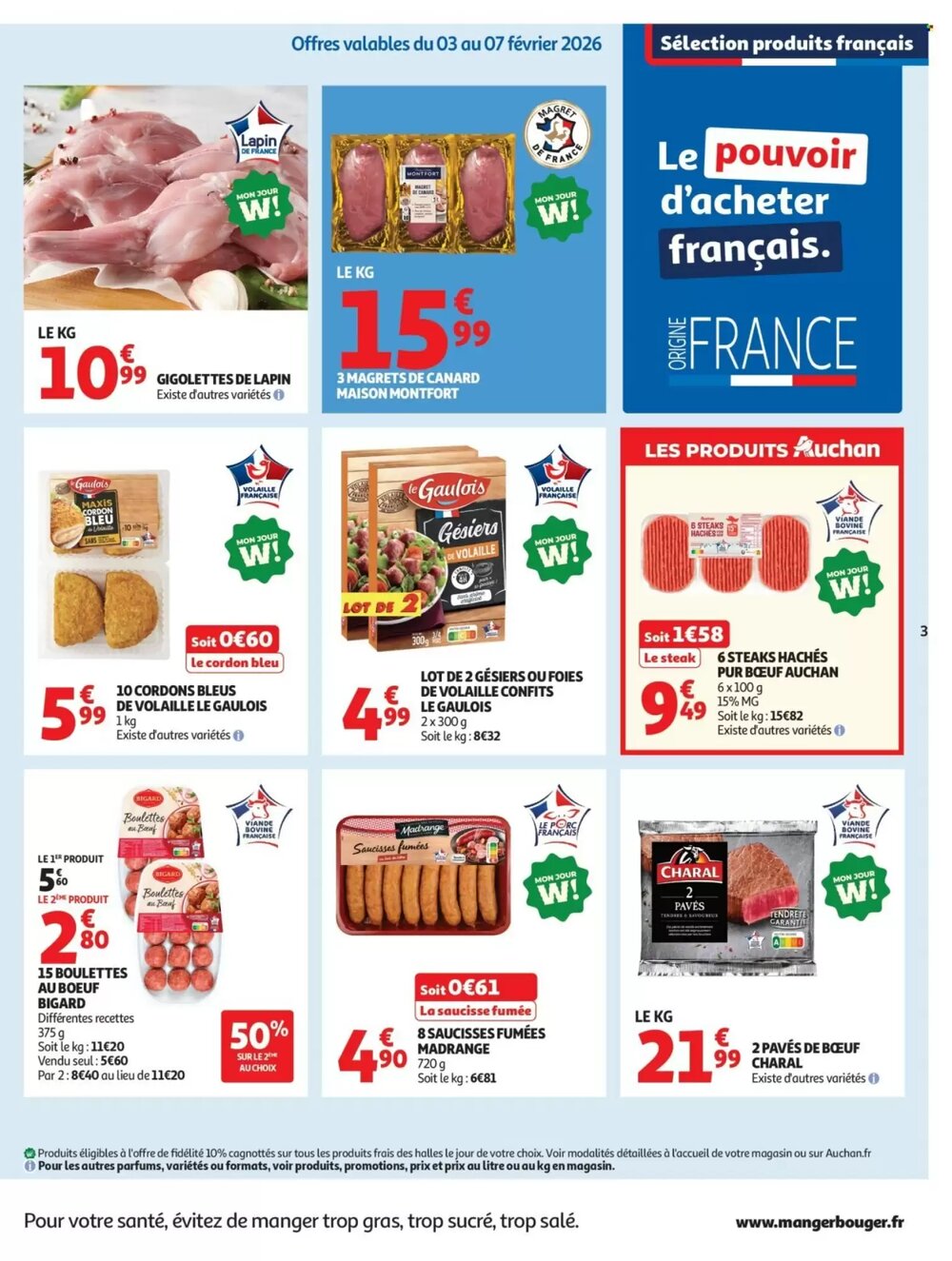 Prospectus promotionnel Auchan valable à partir du 03/02/2026 - Page 3.