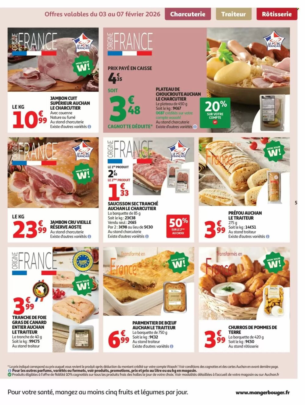 Prospectus promotionnel Auchan valable à partir du 03/02/2026 - Page 5.
