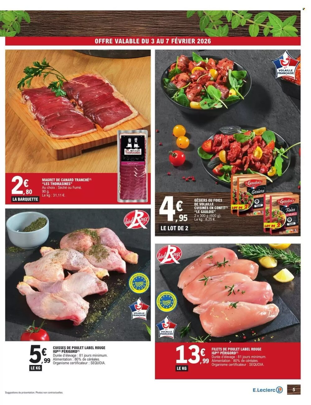 Prospectus promotionnel E.Leclerc valable à partir du 03/02/2026 - Page 5.