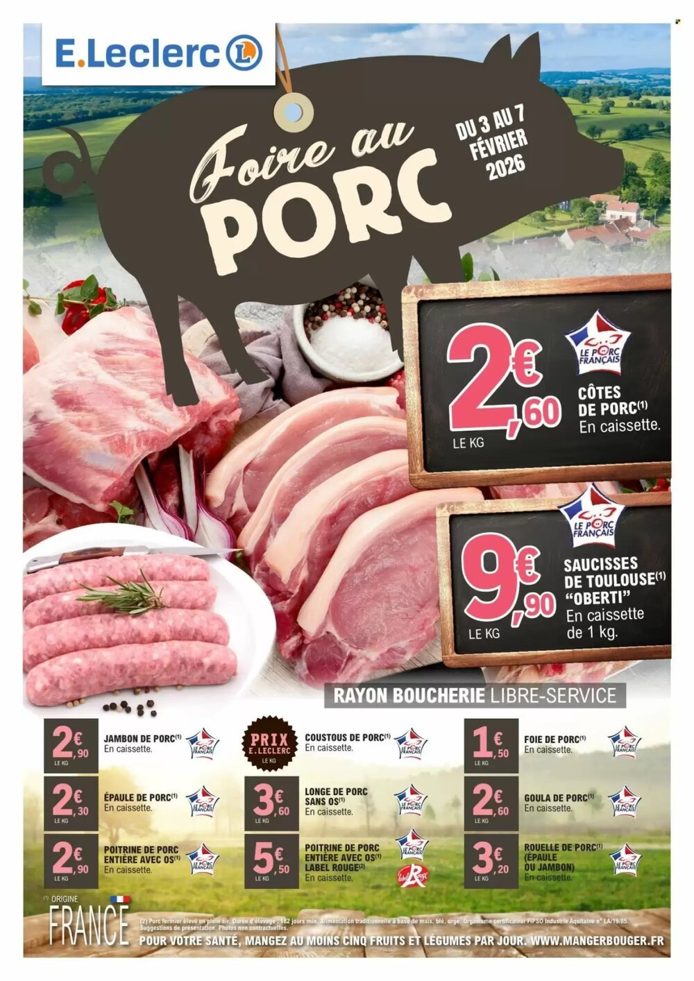 Prospectus promotionnel E.Leclerc valable à partir du 03/02/2026 - Page 1.
