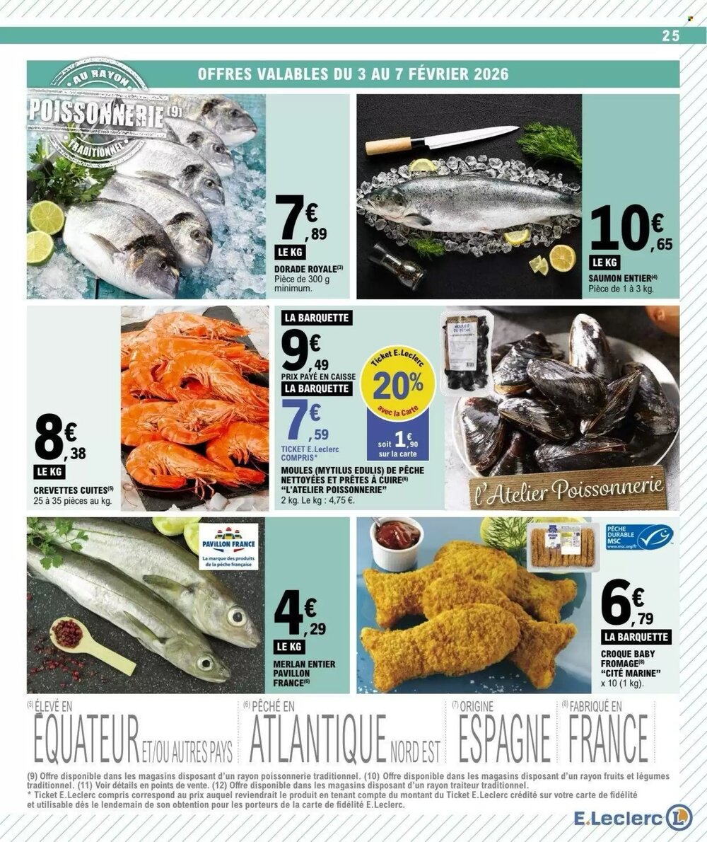 Prospectus promotionnel E.Leclerc valable à partir du 03/02/2026 - Page 25.