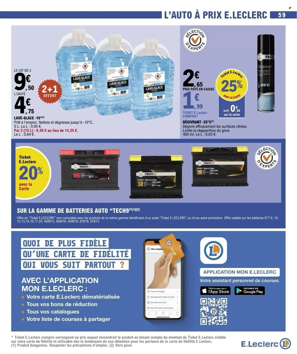 Prospectus promotionnel E.Leclerc valable à partir du 03/02/2026 - Page 59.