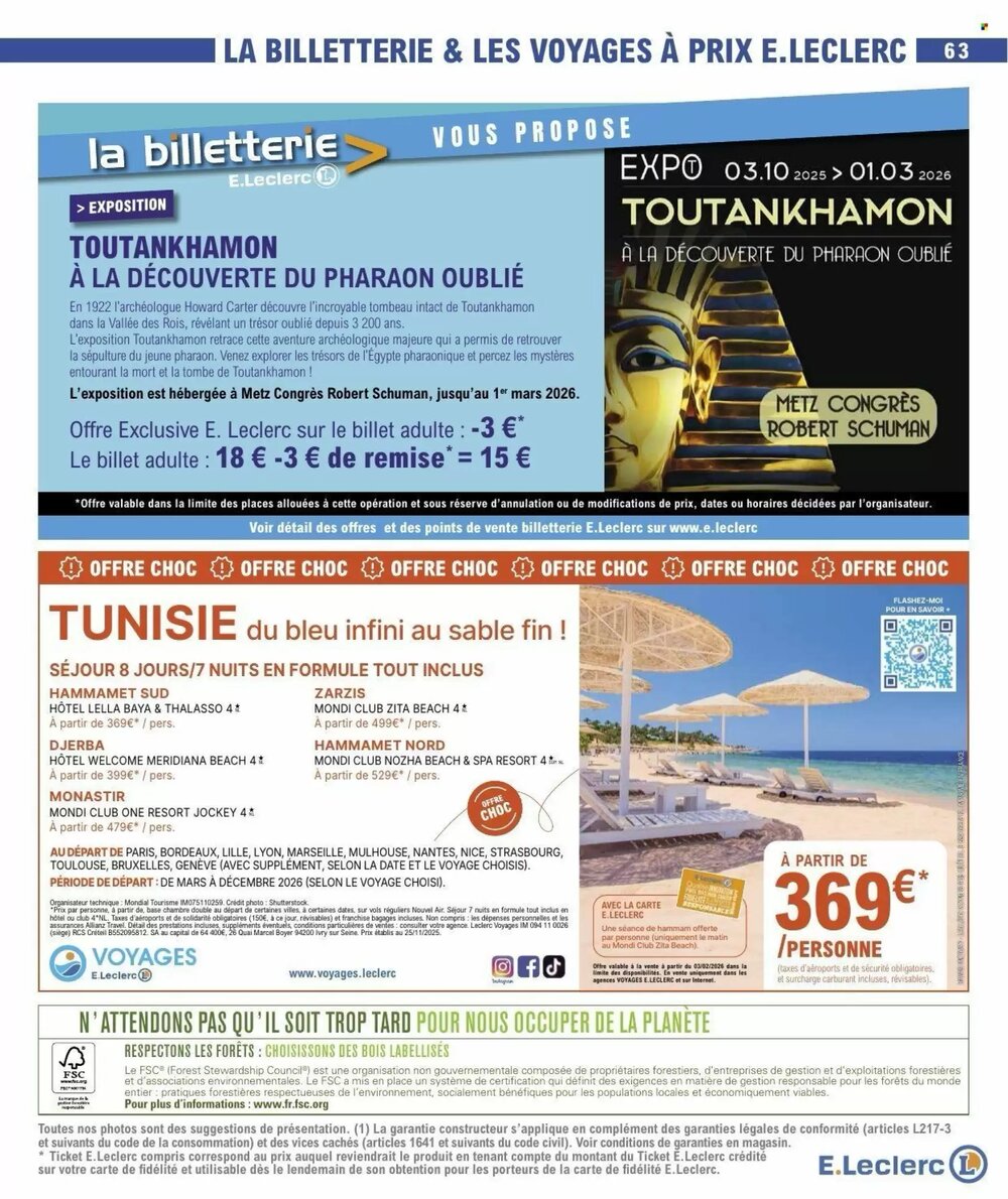 Prospectus promotionnel E.Leclerc valable à partir du 03/02/2026 - Page 63.