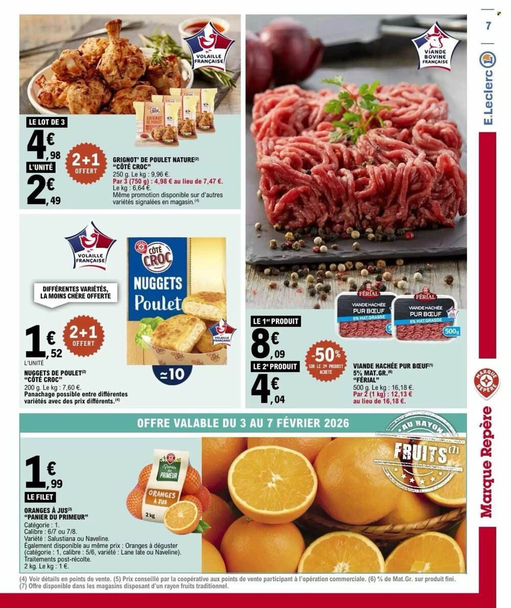 Prospectus promotionnel E.Leclerc valable à partir du 03/02/2026 - Page 7.
