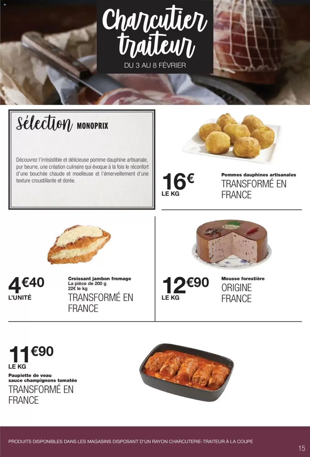 Prospectus promotionnel Monoprix valable à partir du 03/02/2026 - Page 15.
