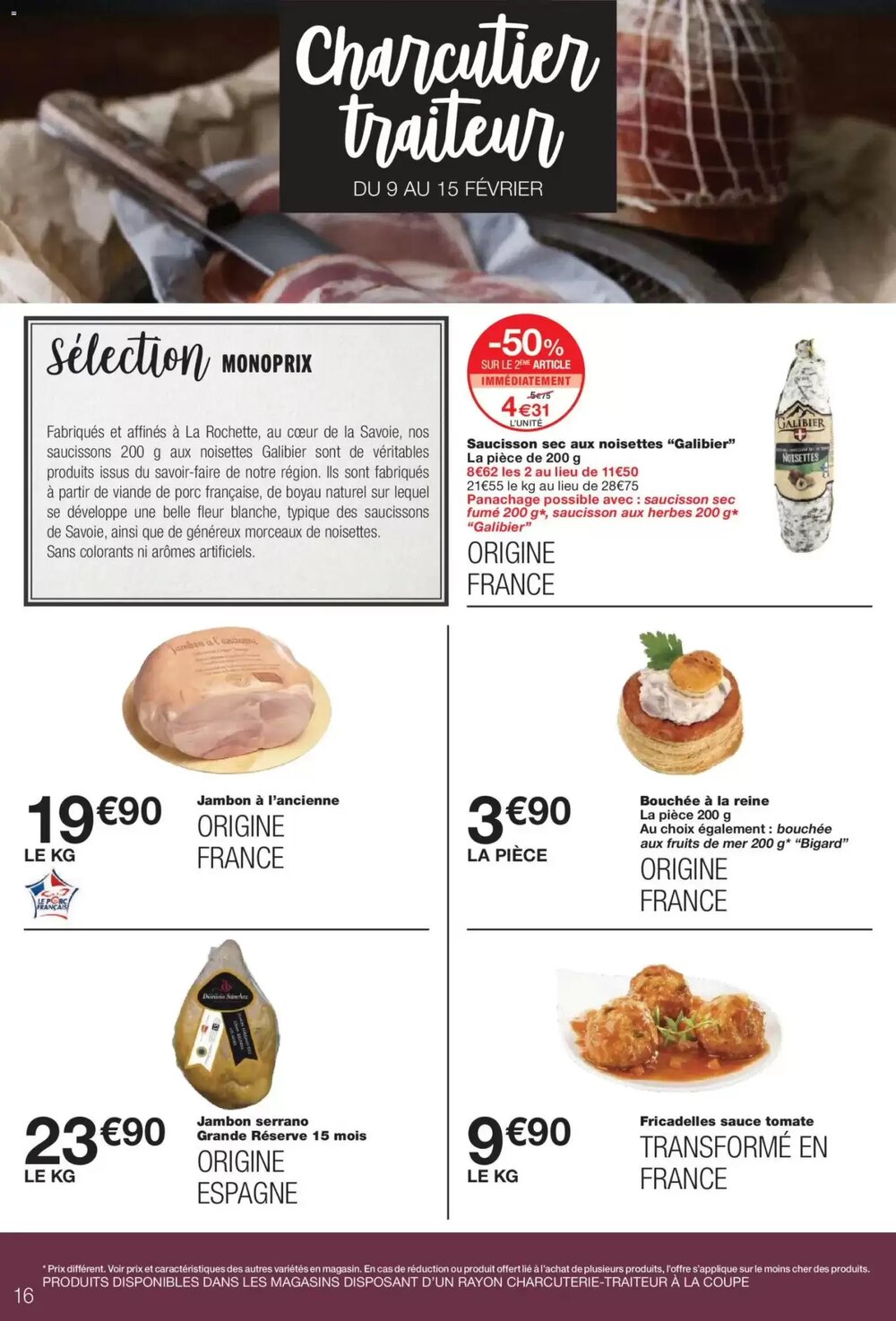 Prospectus promotionnel Monoprix valable à partir du 03/02/2026 - Page 16.