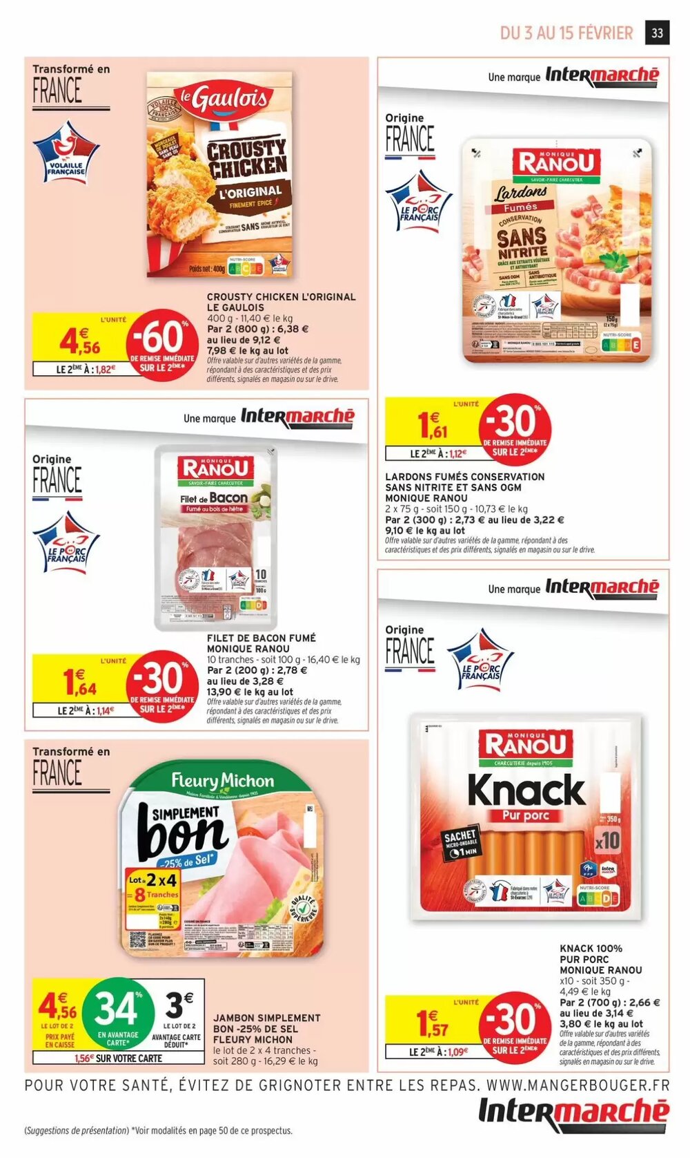 Prospectus promotionnel Intermarché valable à partir du 03/02/2026 - Page 33.