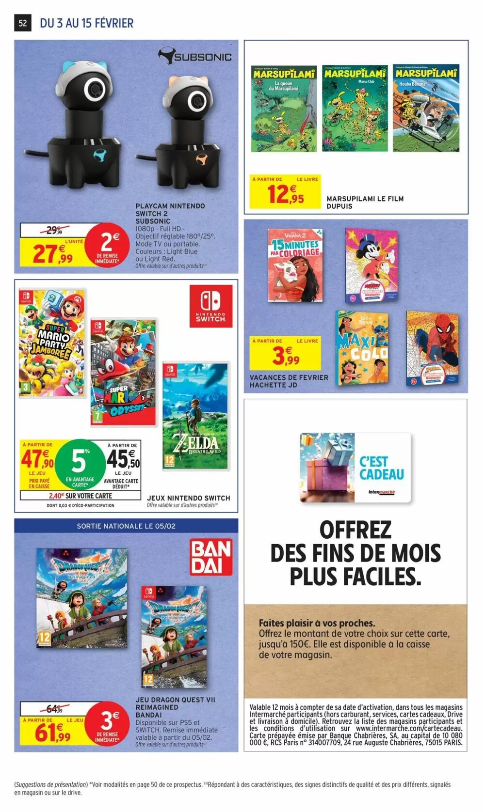 Prospectus promotionnel Intermarché valable à partir du 03/02/2026 - Page 52.