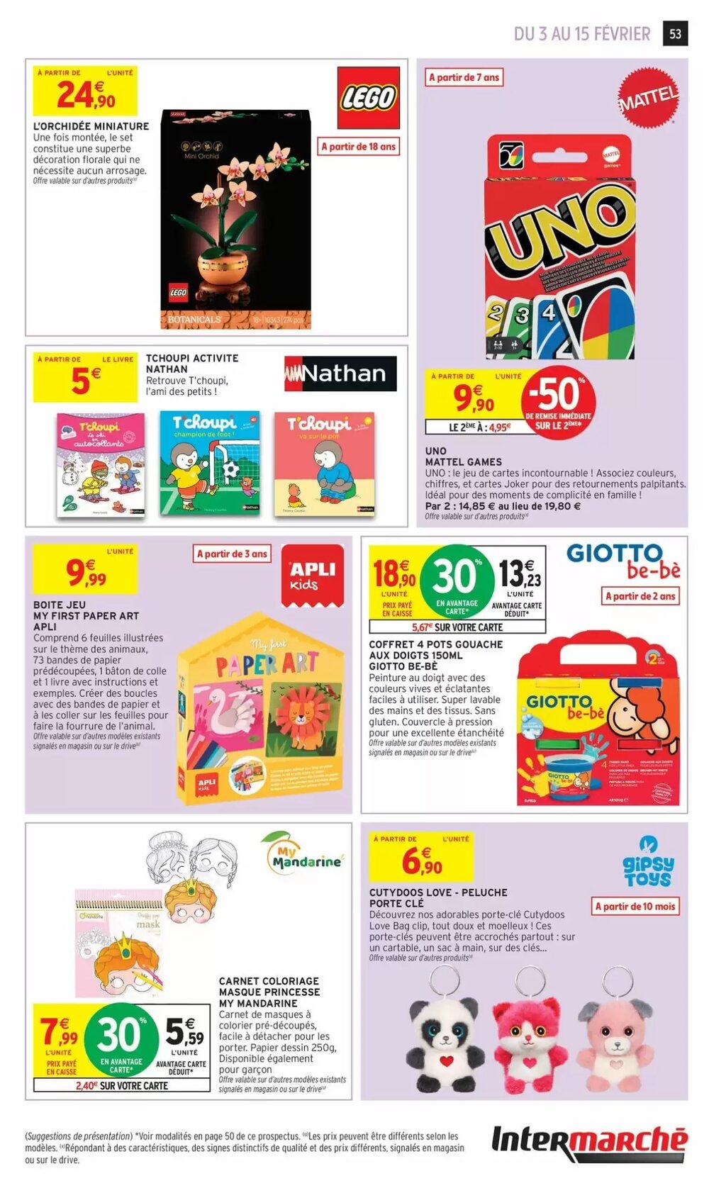 Prospectus promotionnel Intermarché valable à partir du 03/02/2026 - Page 53.