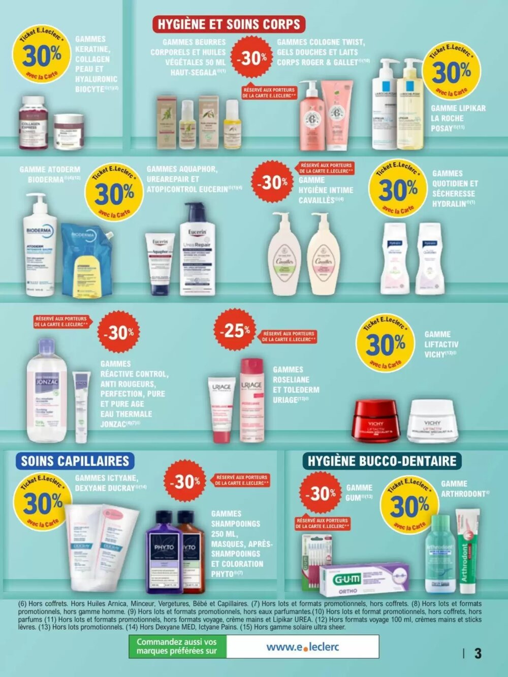 Prospectus promotionnel E.Leclerc Parapharmacie valable à partir du 03/02/2026 - Page 3.