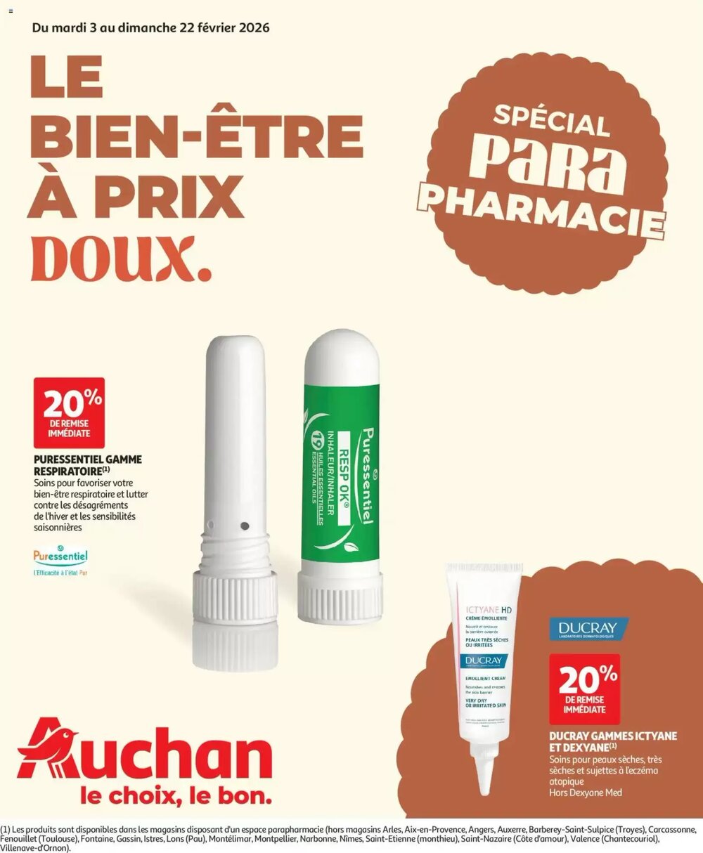 Prospectus promotionnel Auchan valable à partir du 03/02/2026 - Page 1.