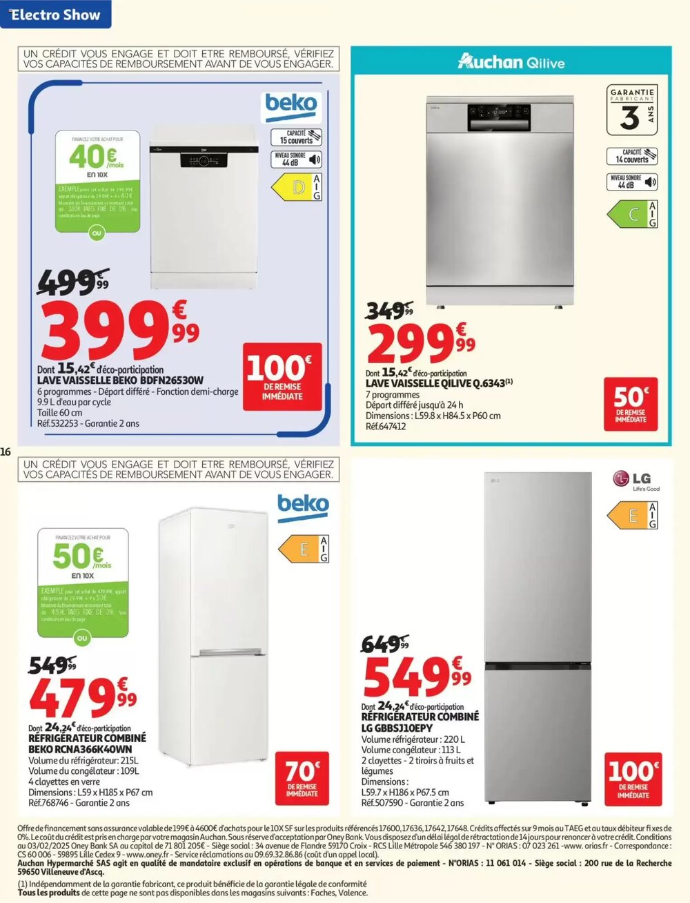 Prospectus promotionnel Auchan valable à partir du 03/02/2026 - Page 16.