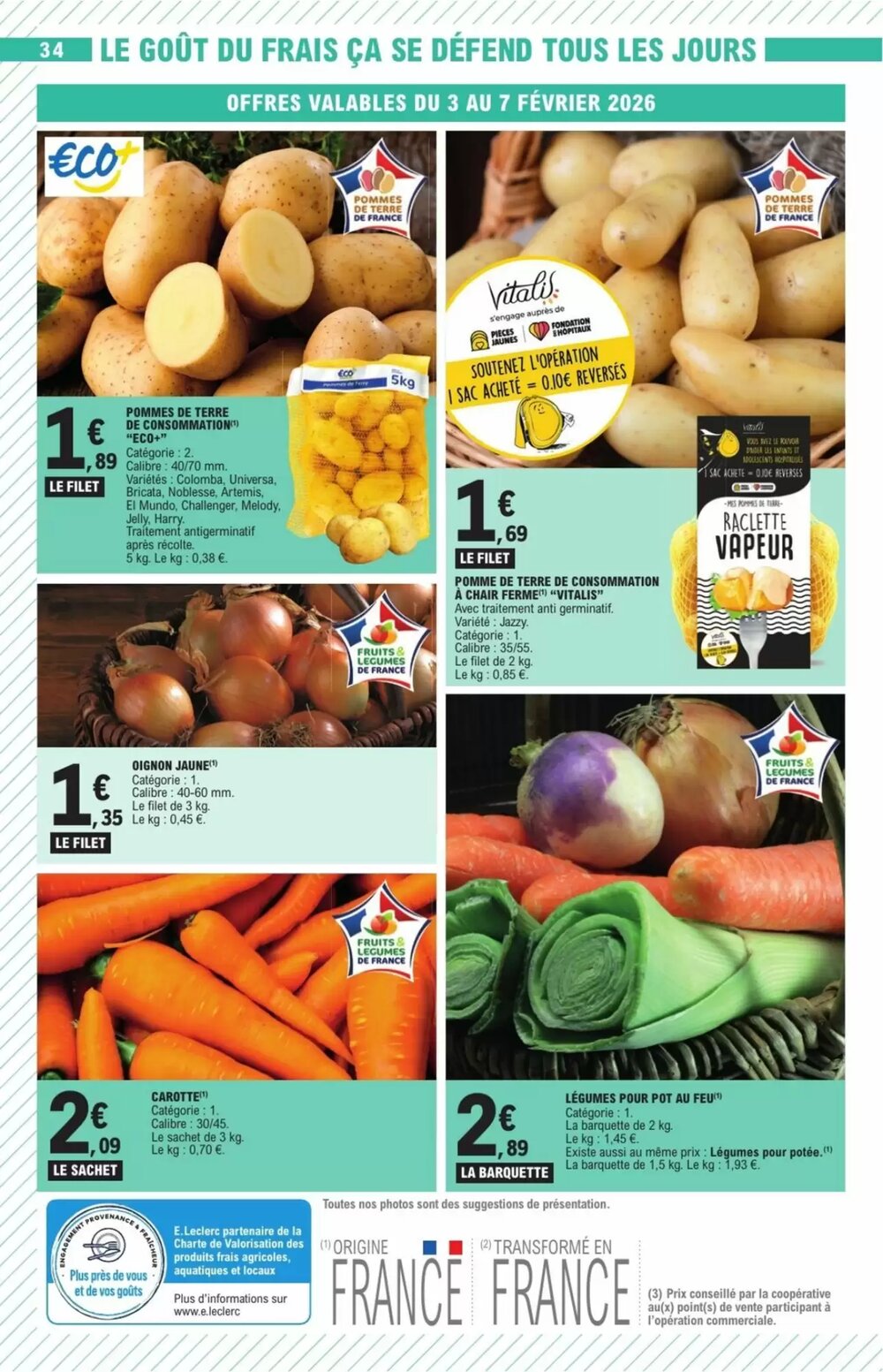 Prospectus promotionnel E.Leclerc valable à partir du 03/02/2026 - Page 34.