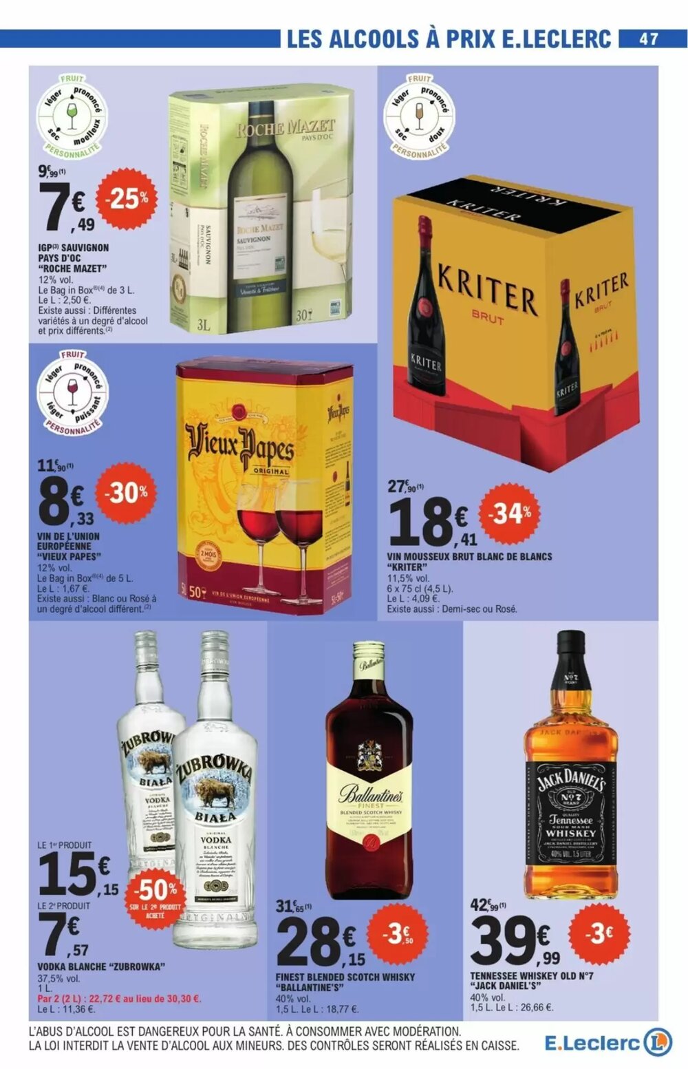 Prospectus promotionnel E.Leclerc valable à partir du 03/02/2026 - Page 47.