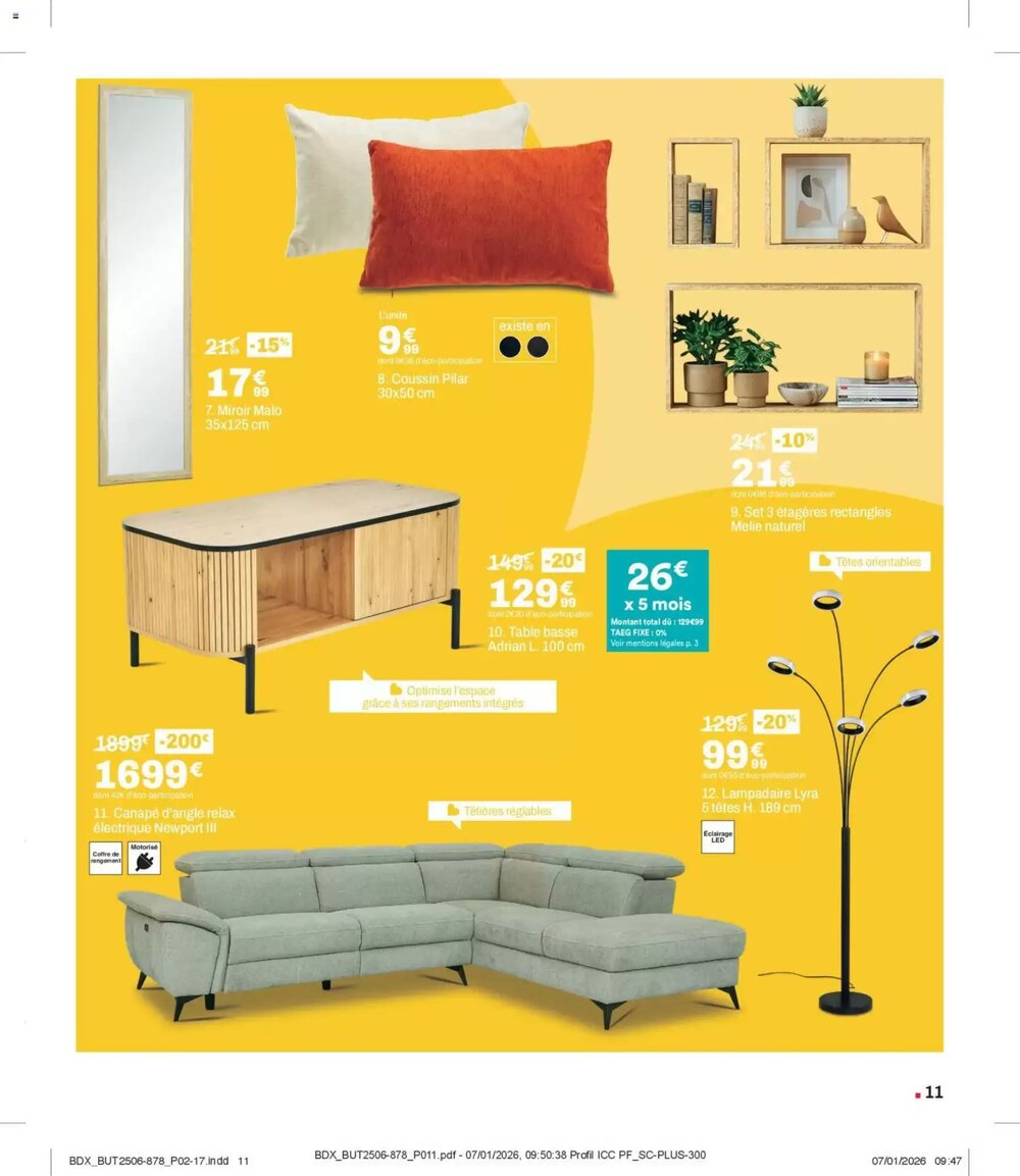 Prospectus promotionnel BUT valable à partir du 03/02/2026 - Page 11.