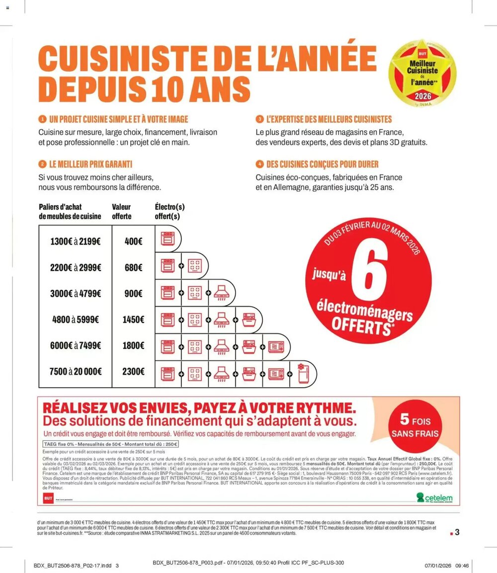 Prospectus promotionnel BUT valable à partir du 03/02/2026 - Page 3.