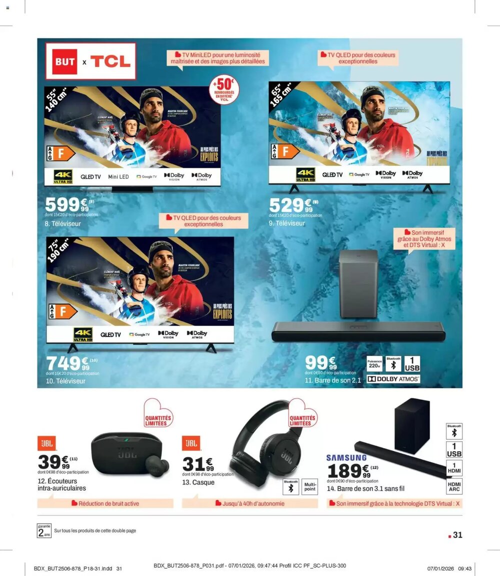 Prospectus promotionnel BUT valable à partir du 03/02/2026 - Page 31.