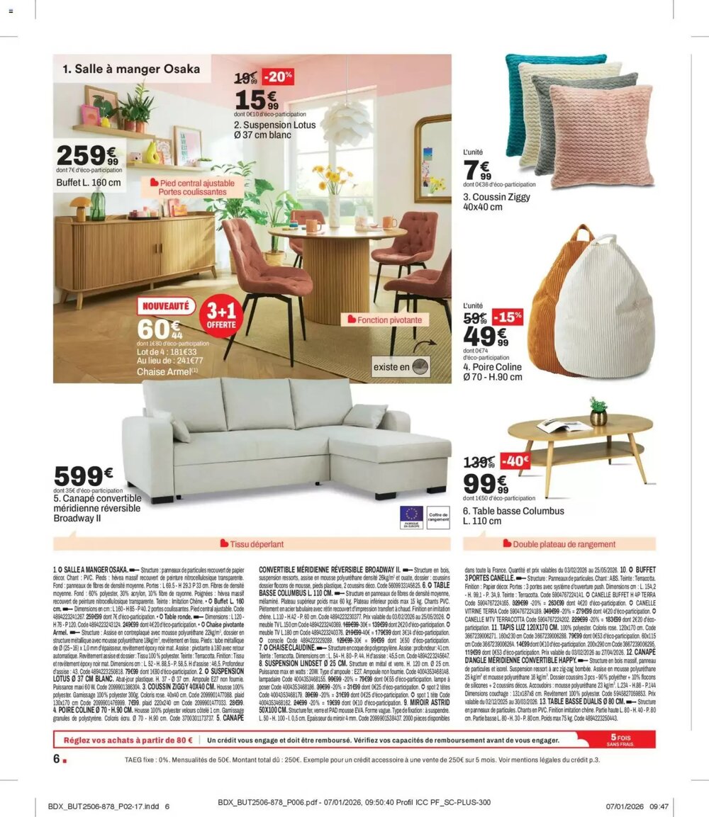 Prospectus promotionnel BUT valable à partir du 03/02/2026 - Page 6.