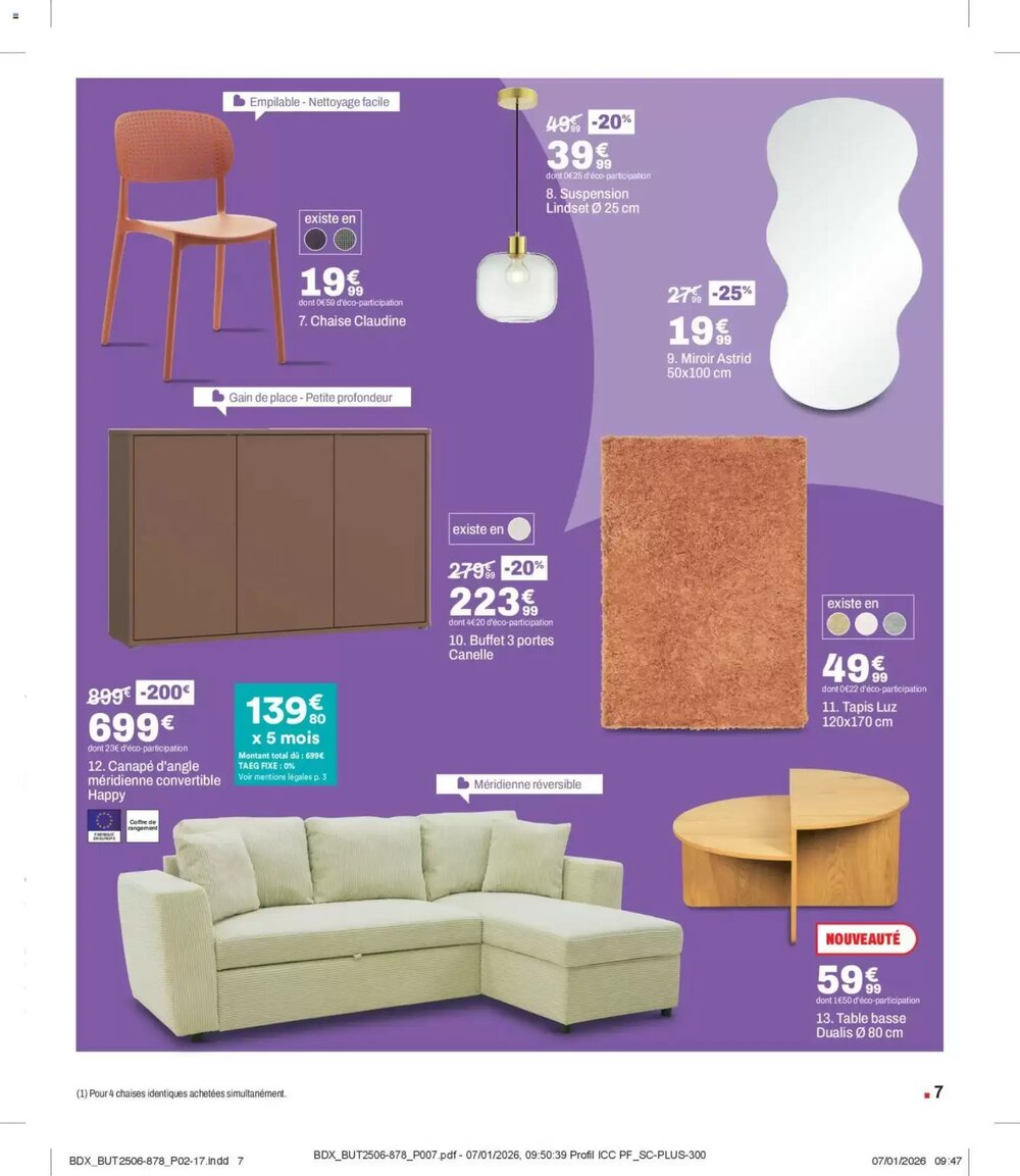 Prospectus promotionnel BUT valable à partir du 03/02/2026 - Page 7.