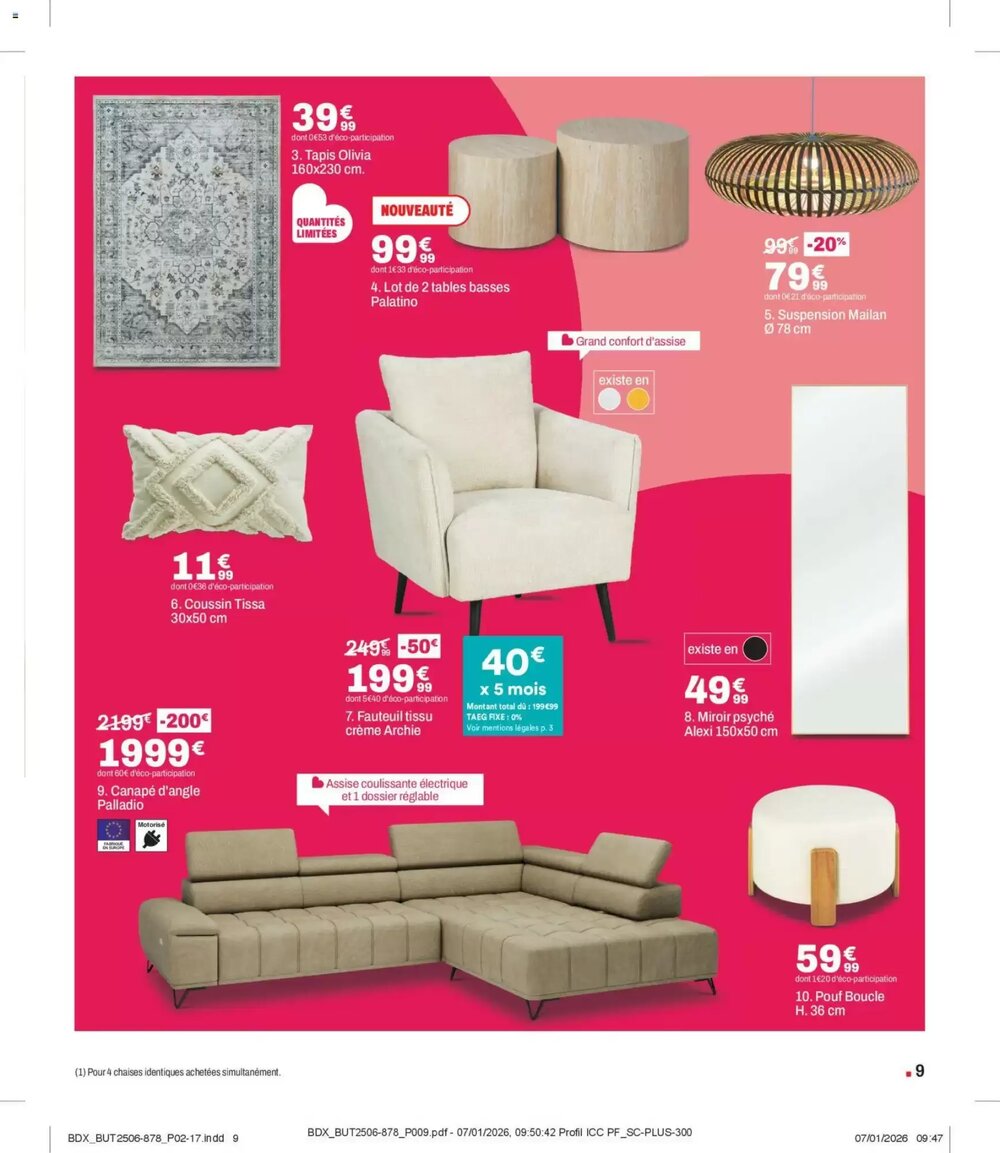 Prospectus promotionnel BUT valable à partir du 03/02/2026 - Page 9.