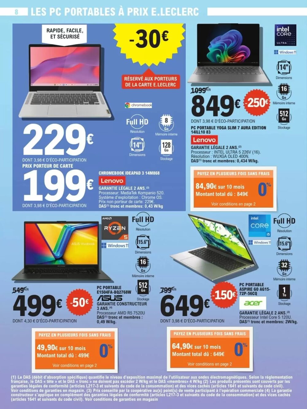 Prospectus promotionnel E.Leclerc valable à partir du 03/02/2026 - Page 8.