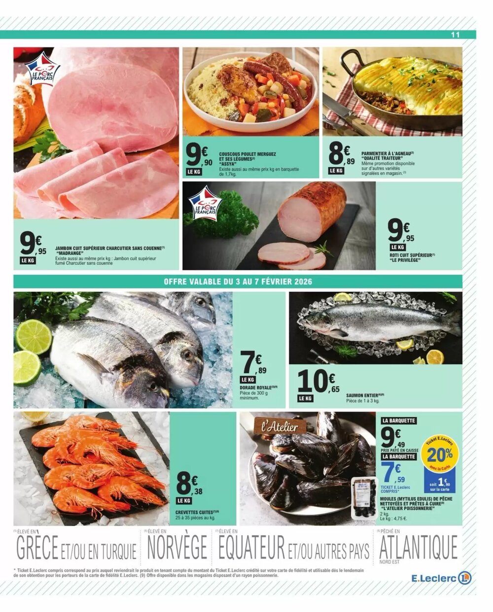 Prospectus promotionnel E.Leclerc valable à partir du 03/02/2026 - Page 11.