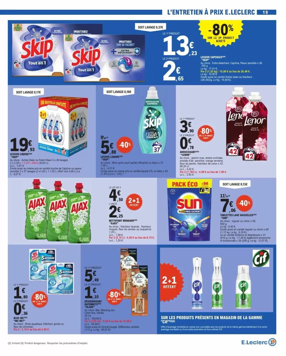 Prospectus promotionnel E.Leclerc valable à partir du 03/02/2026 - Page 19.