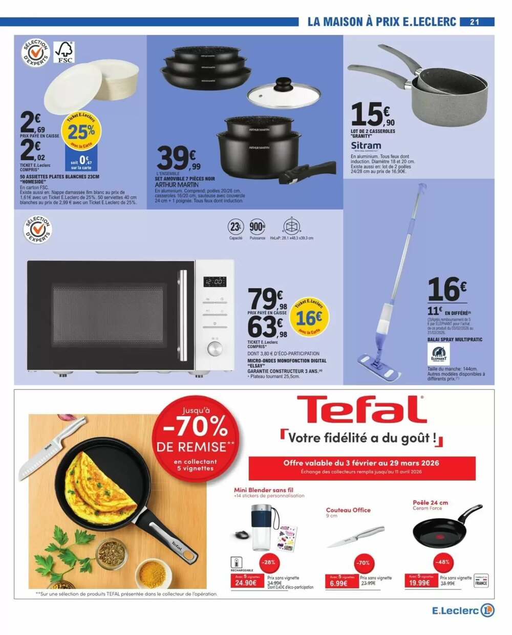 Prospectus promotionnel E.Leclerc valable à partir du 03/02/2026 - Page 21.