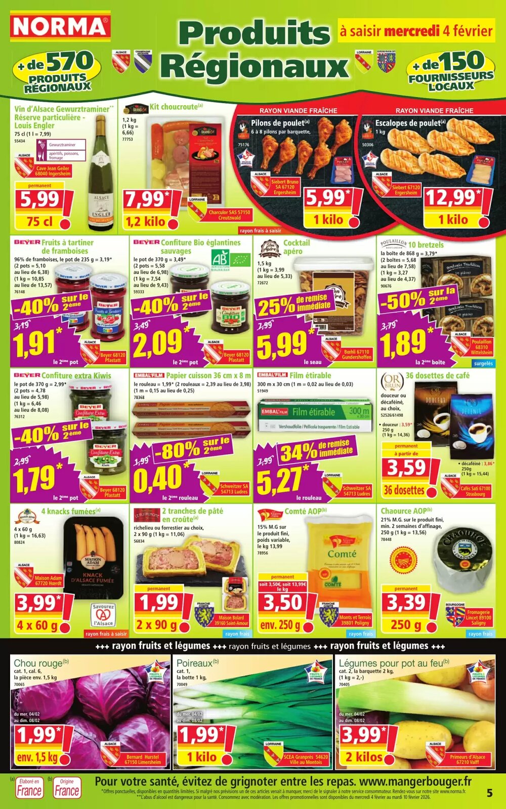Prospectus promotionnel Norma valable à partir du 04/02/2026 - Page 5.