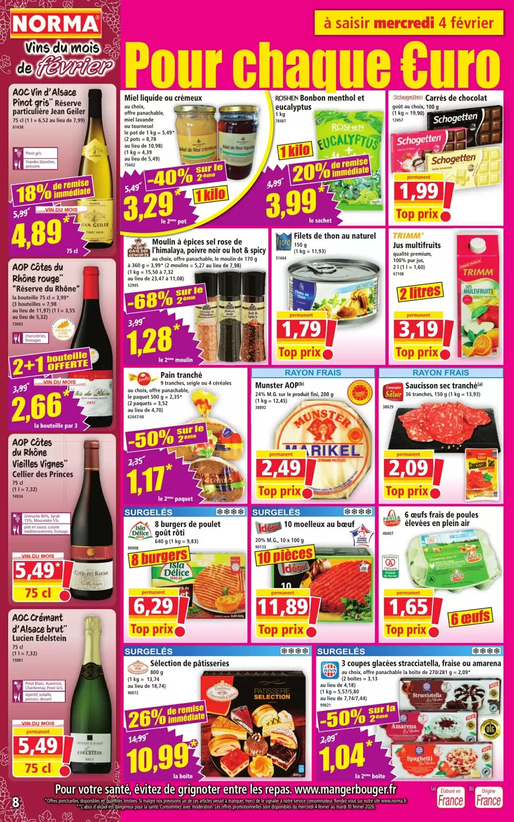 Prospectus promotionnel Norma valable à partir du 04/02/2026 - Page 8.