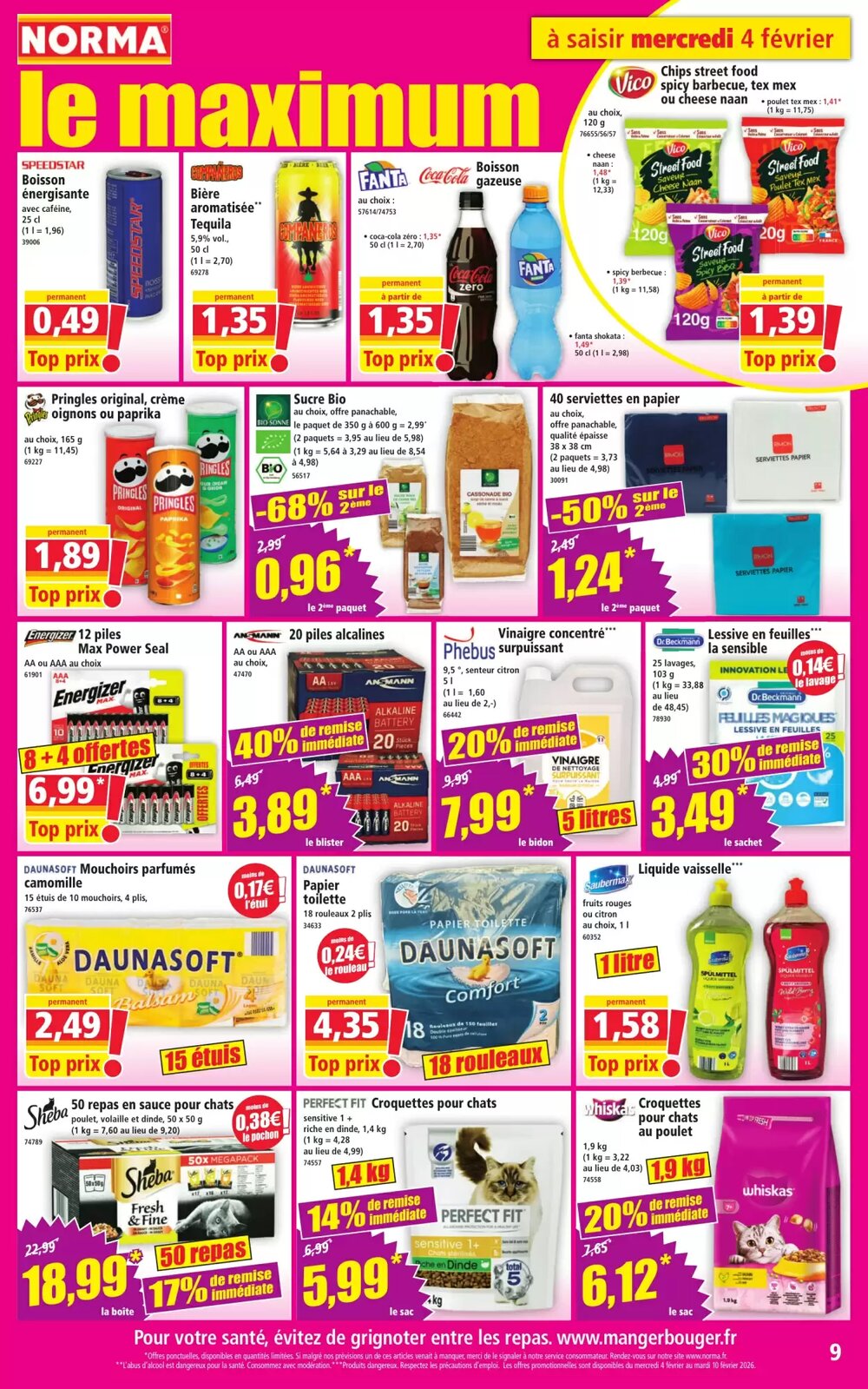 Prospectus promotionnel Norma valable à partir du 04/02/2026 - Page 9.