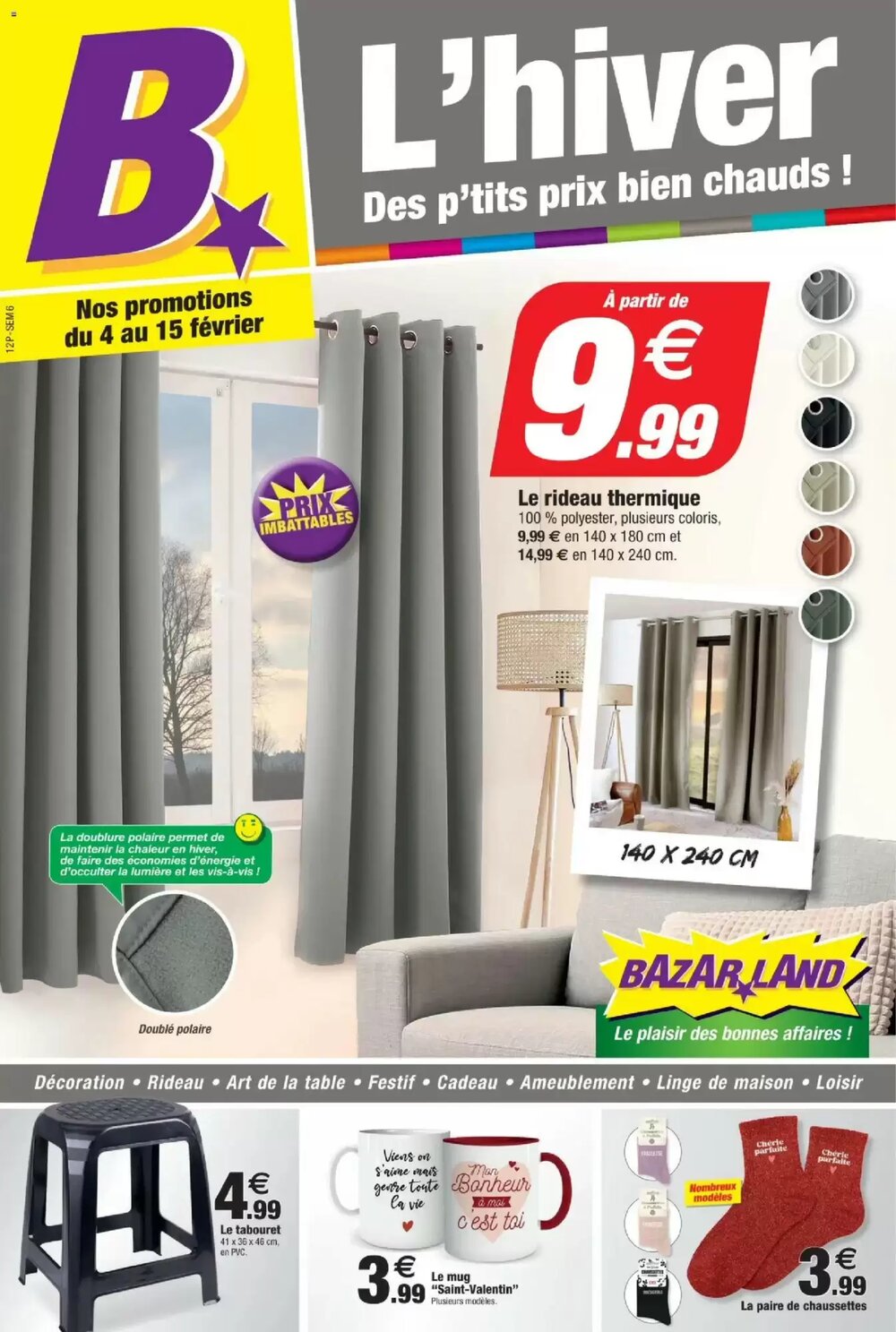 Prospectus promotionnel Bazarland valable à partir du 04/02/2026 - Page 1.