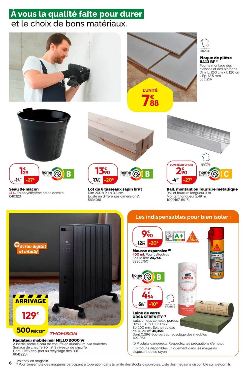 Prospectus promotionnel Weldom valable à partir du 04/02/2026 - Page 6.