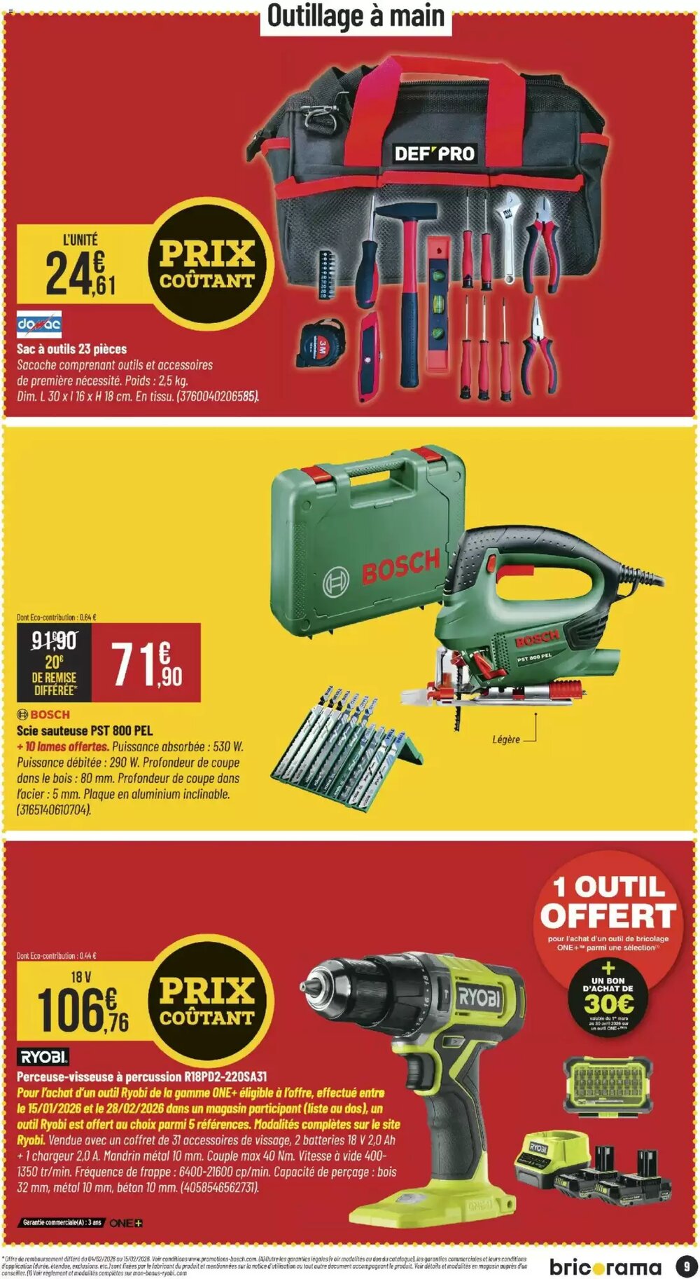 Prospectus promotionnel Bricorama valable à partir du 04/02/2026 - Page 9.