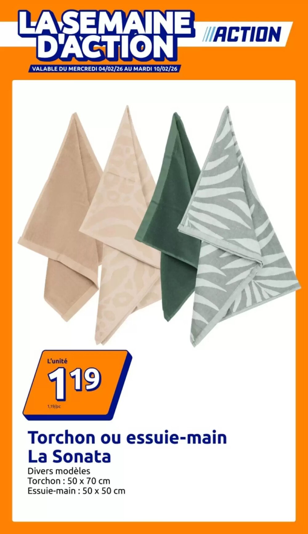 Prospectus promotionnel Action valable à partir du 04/02/2026 - Page 1.