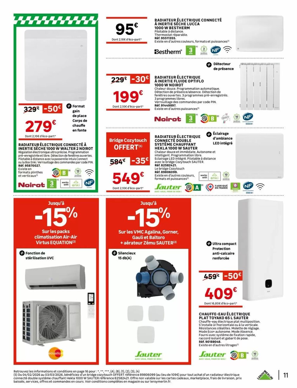 Prospectus promotionnel Leroy Merlin valable à partir du 04/02/2026 - Page 11.