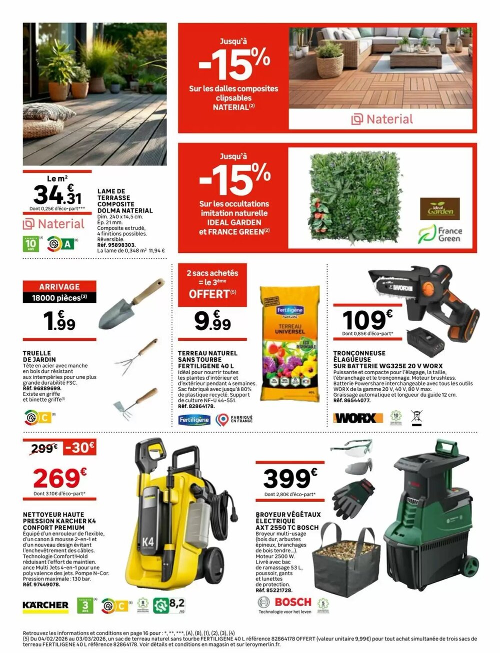Prospectus promotionnel Leroy Merlin valable à partir du 04/02/2026 - Page 14.
