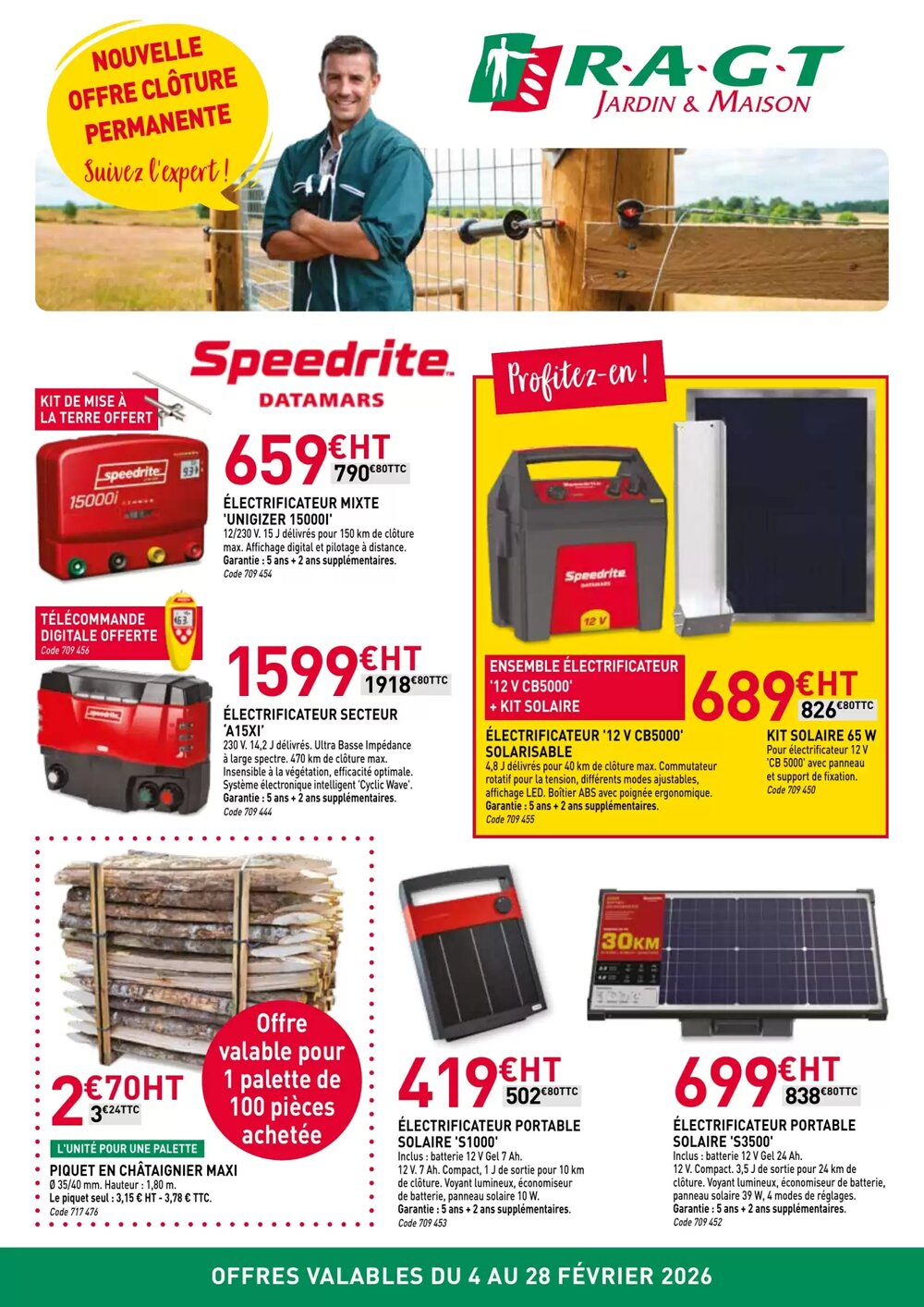 Prospectus promotionnel RAGT Jardin valable à partir du 04/02/2026 - Page 1.