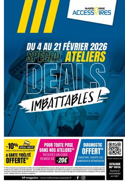 Prospectus promotionnel Narbonne accessoires valable à partir du 04/02/2026