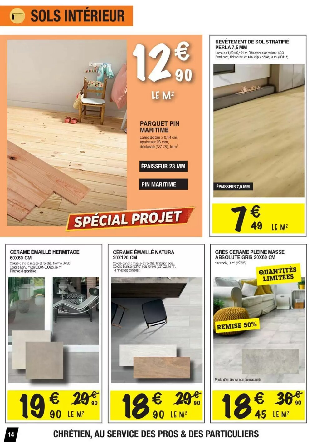 Prospectus promotionnel Chretien Matériaux valable à partir du 06/02/2026 - Page 14.