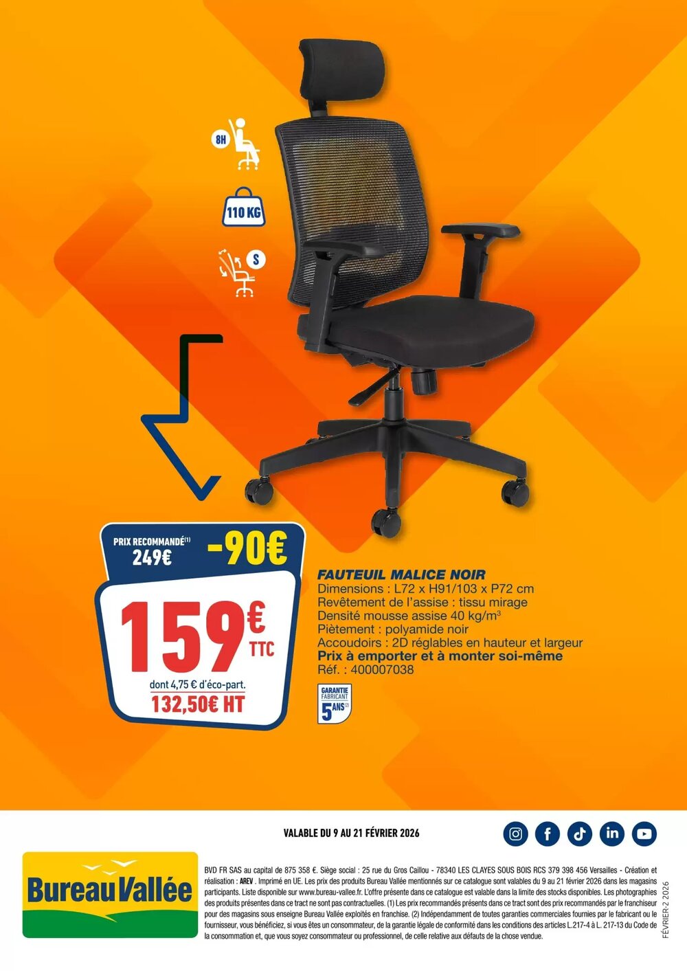 Prospectus promotionnel Bureau Vallée valable à partir du 09/02/2026 - Page 4.