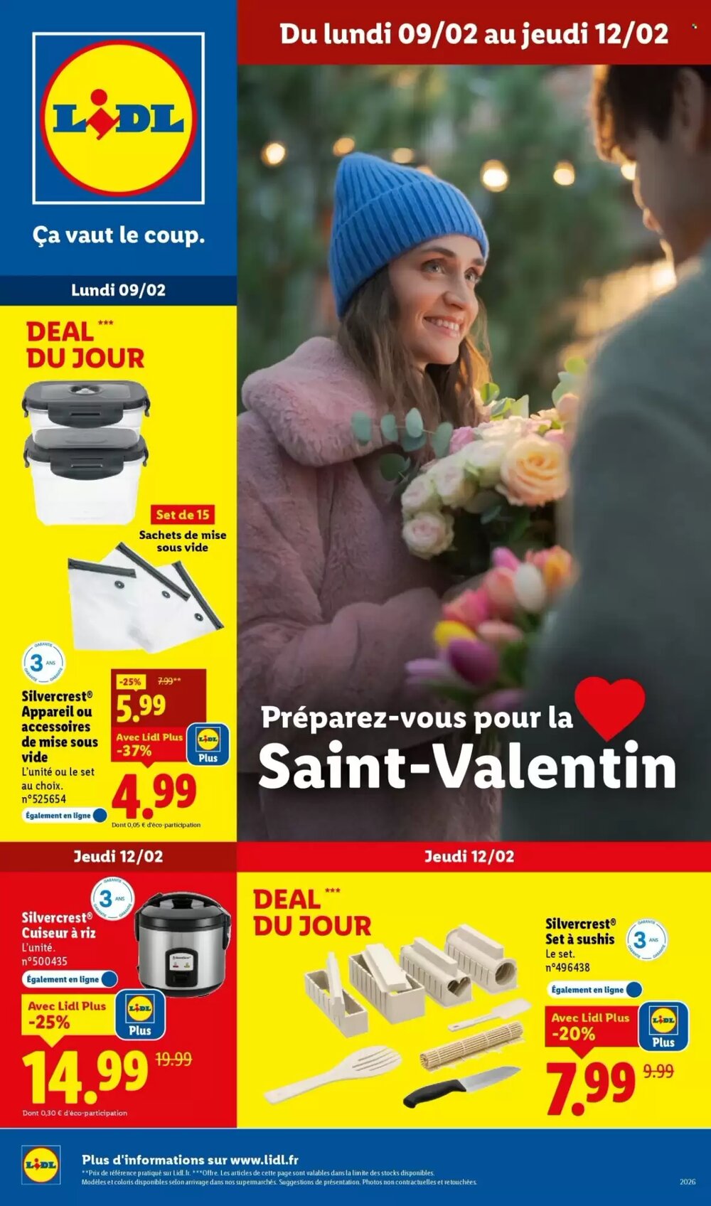 Prospectus promotionnel Lidl valable à partir du 09/02/2026 - Page 1.
