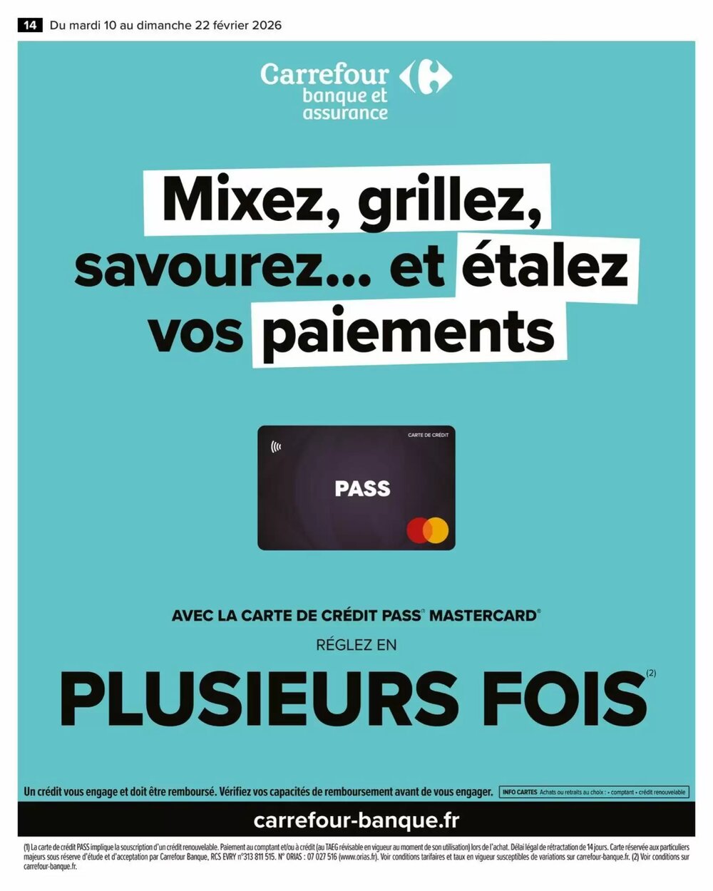 Prospectus promotionnel Carrefour Market valable à partir du 10/02/2026 - Page 14.