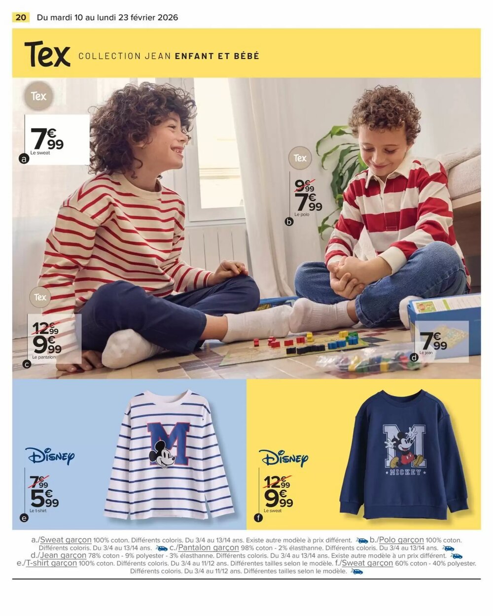 Prospectus promotionnel Carrefour valable à partir du 10/02/2026 - Page 20.