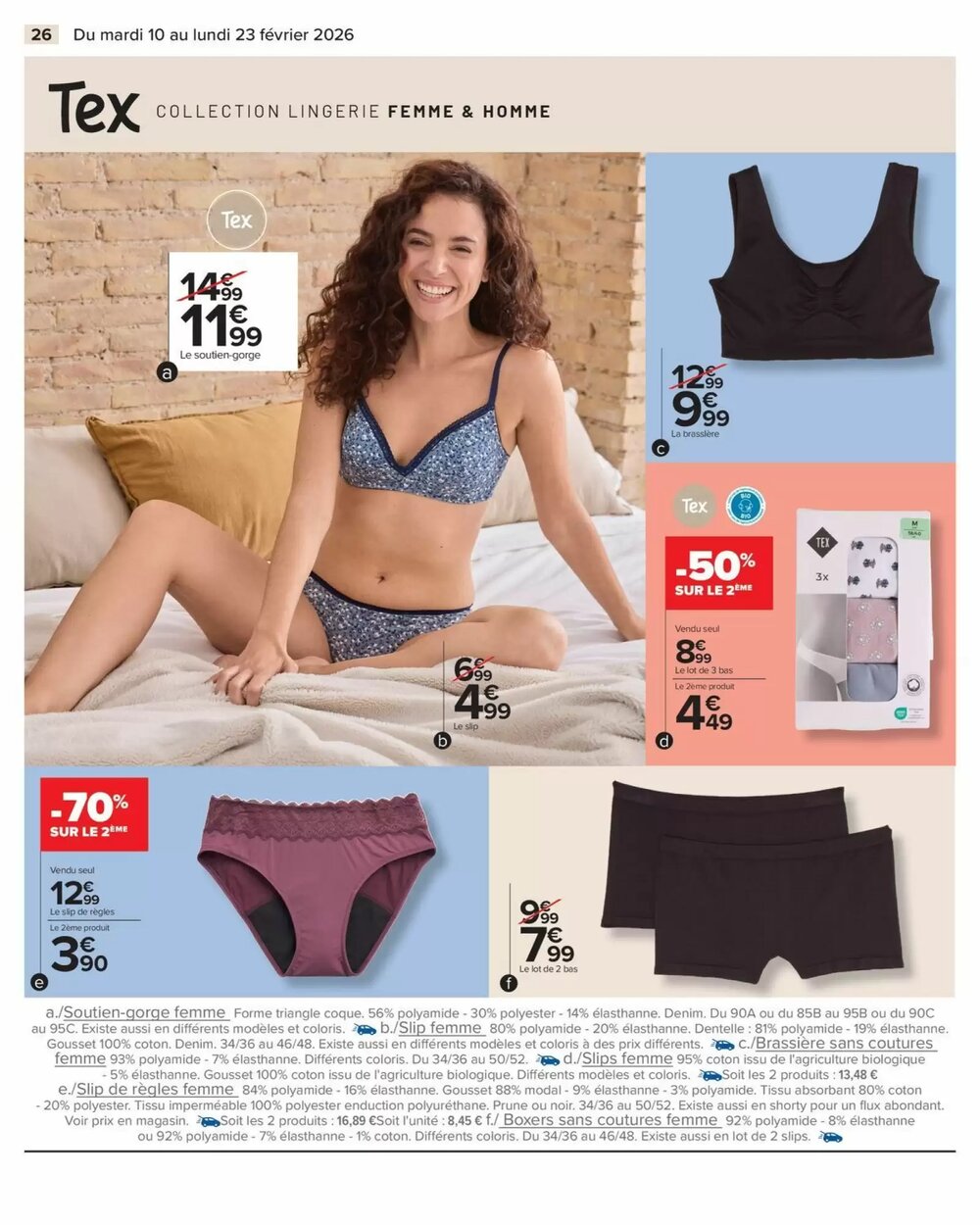Prospectus promotionnel Carrefour valable à partir du 10/02/2026 - Page 26.