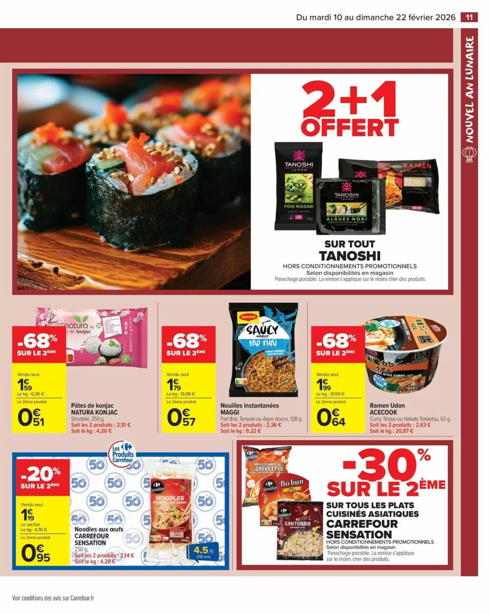Prospectus promotionnel Carrefour Market valable à partir du 10/02/2026 - Page 13.