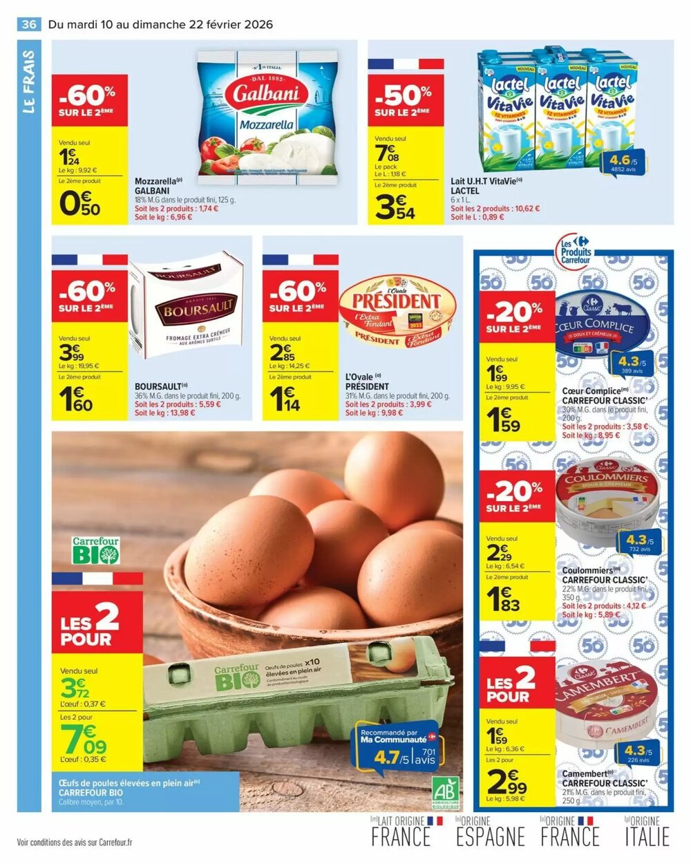 Prospectus promotionnel Carrefour Market valable à partir du 10/02/2026 - Page 38.