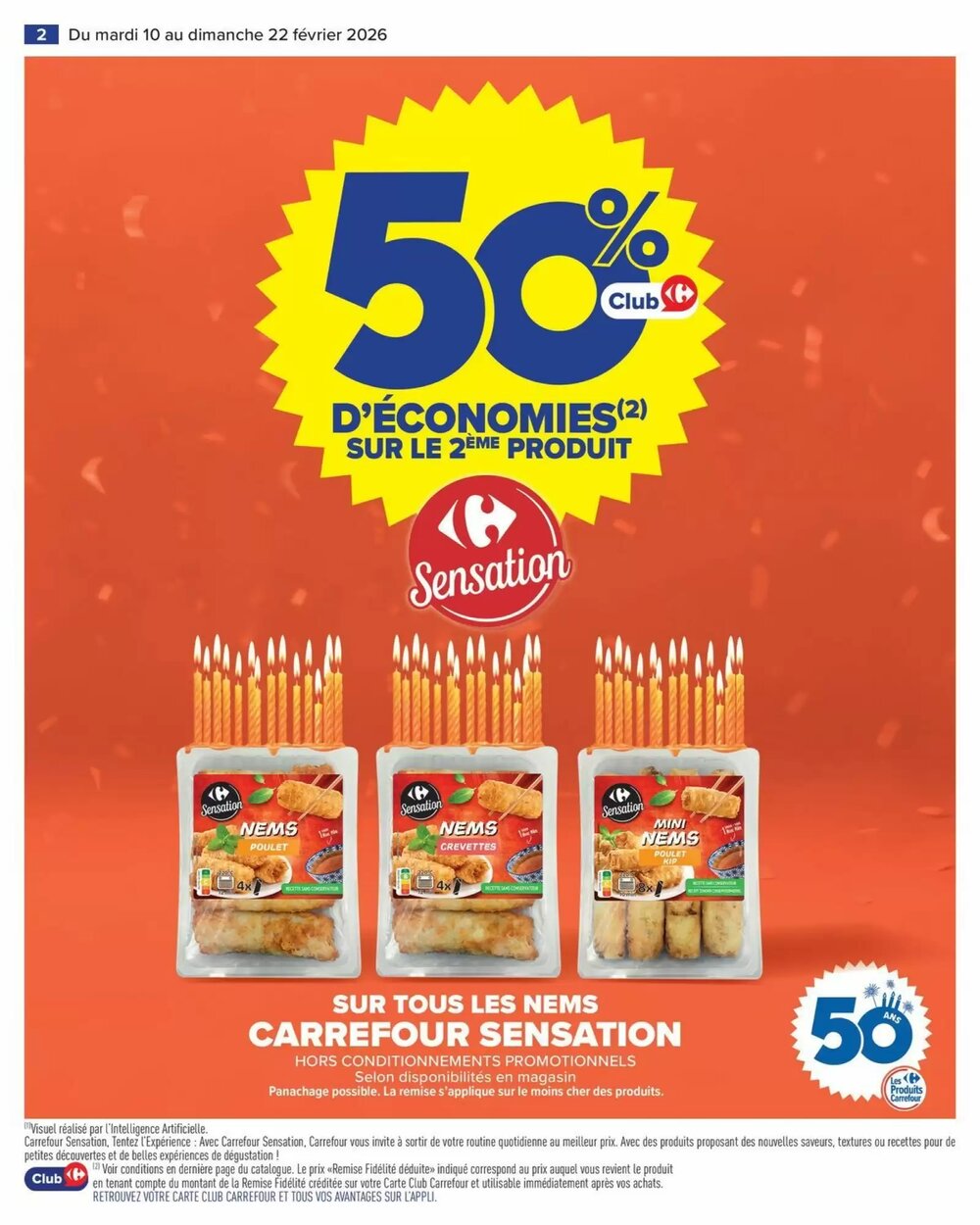 Prospectus promotionnel Carrefour Market valable à partir du 10/02/2026 - Page 4.