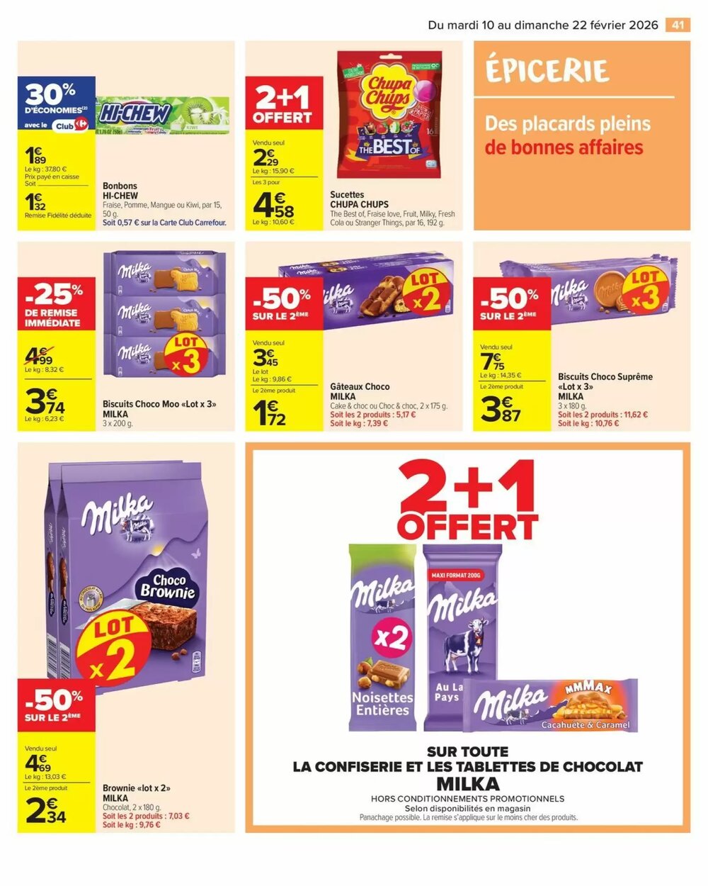 Prospectus promotionnel Carrefour Market valable à partir du 10/02/2026 - Page 43.